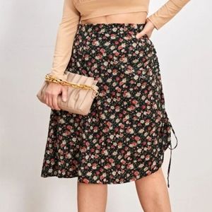 Shein Ditsy Floral Midi Skirt 1XL